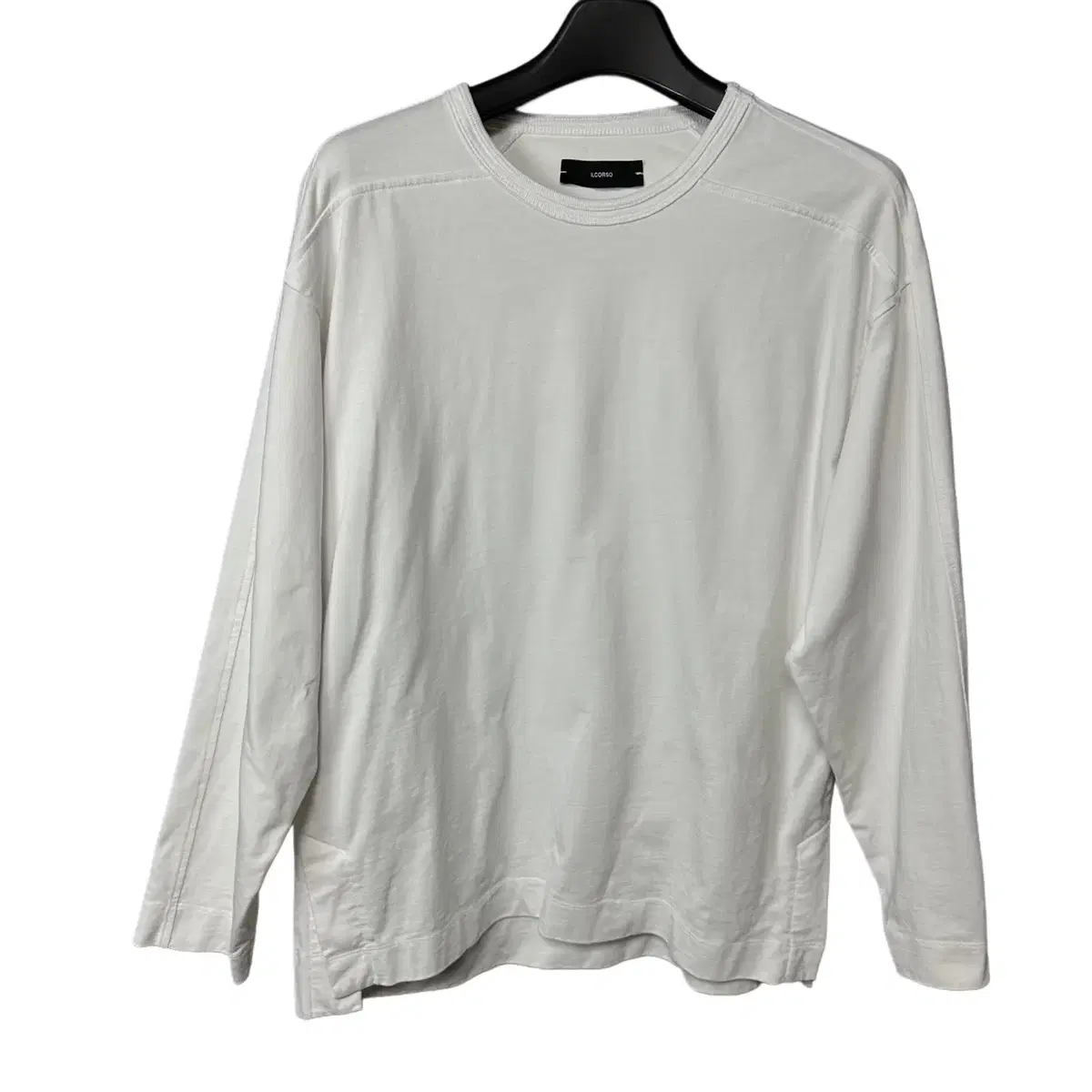 105 Il Corso White Long Sleeve T-Shirt