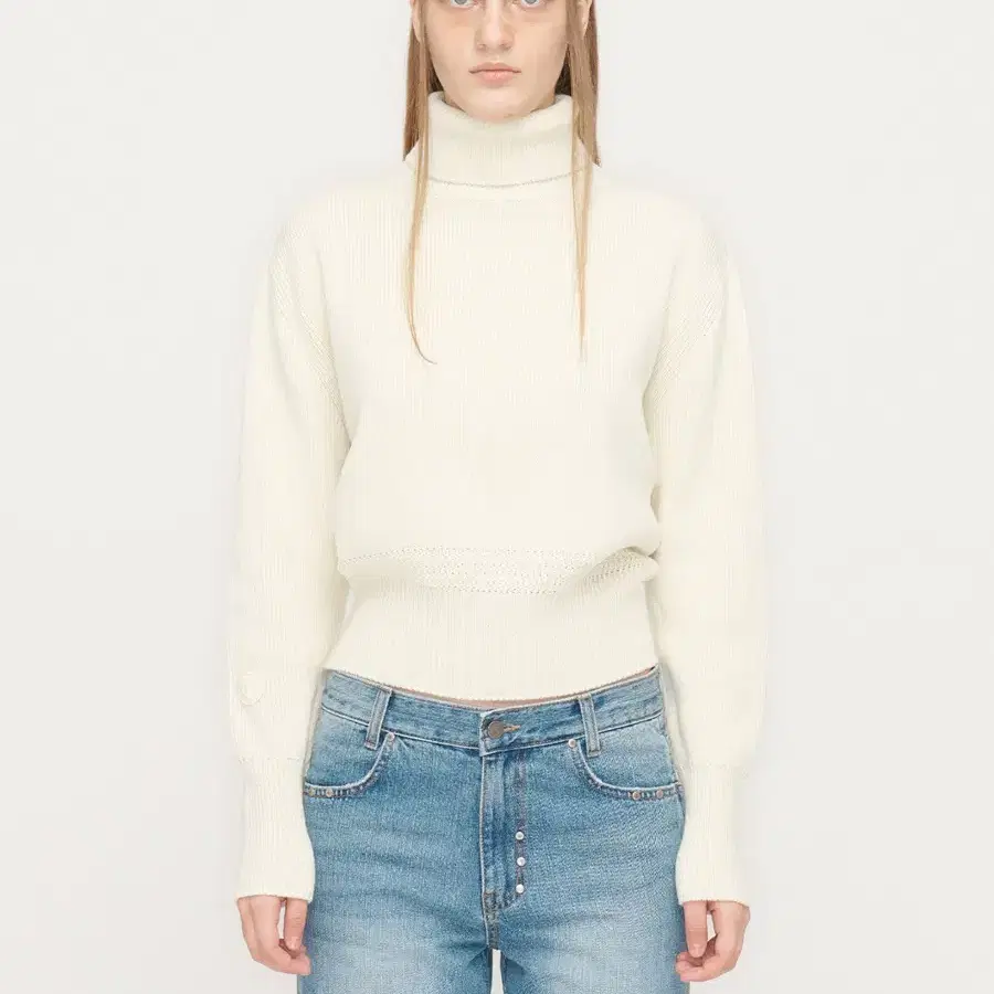 OPEN YY 더오픈프로덕트 RIBBED TURTLENECK KNIT P