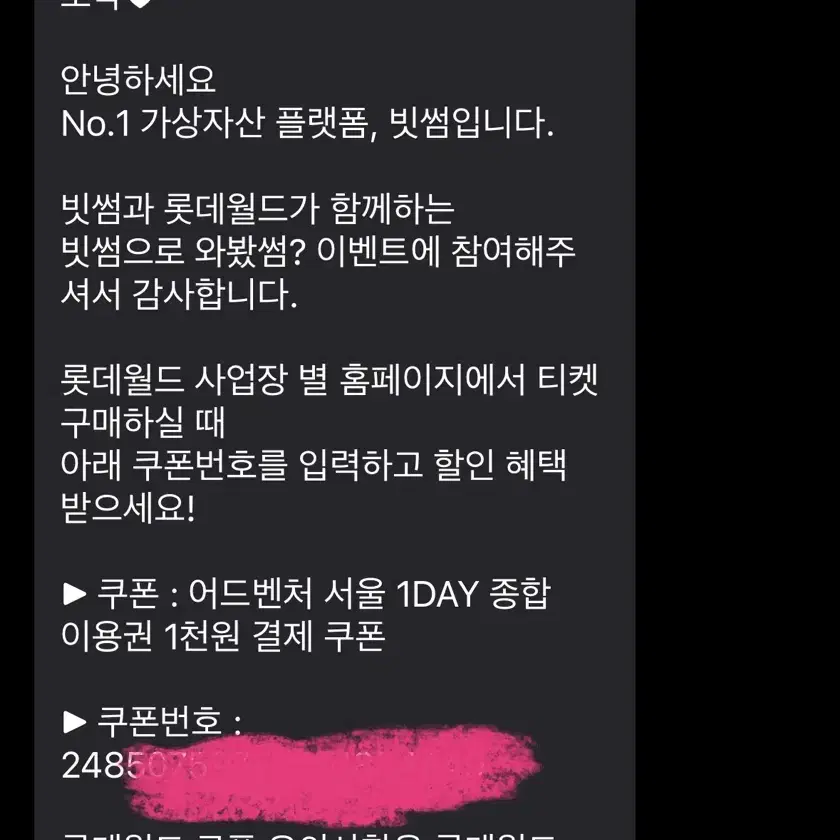 롯데월드1000원내고 자유이용권