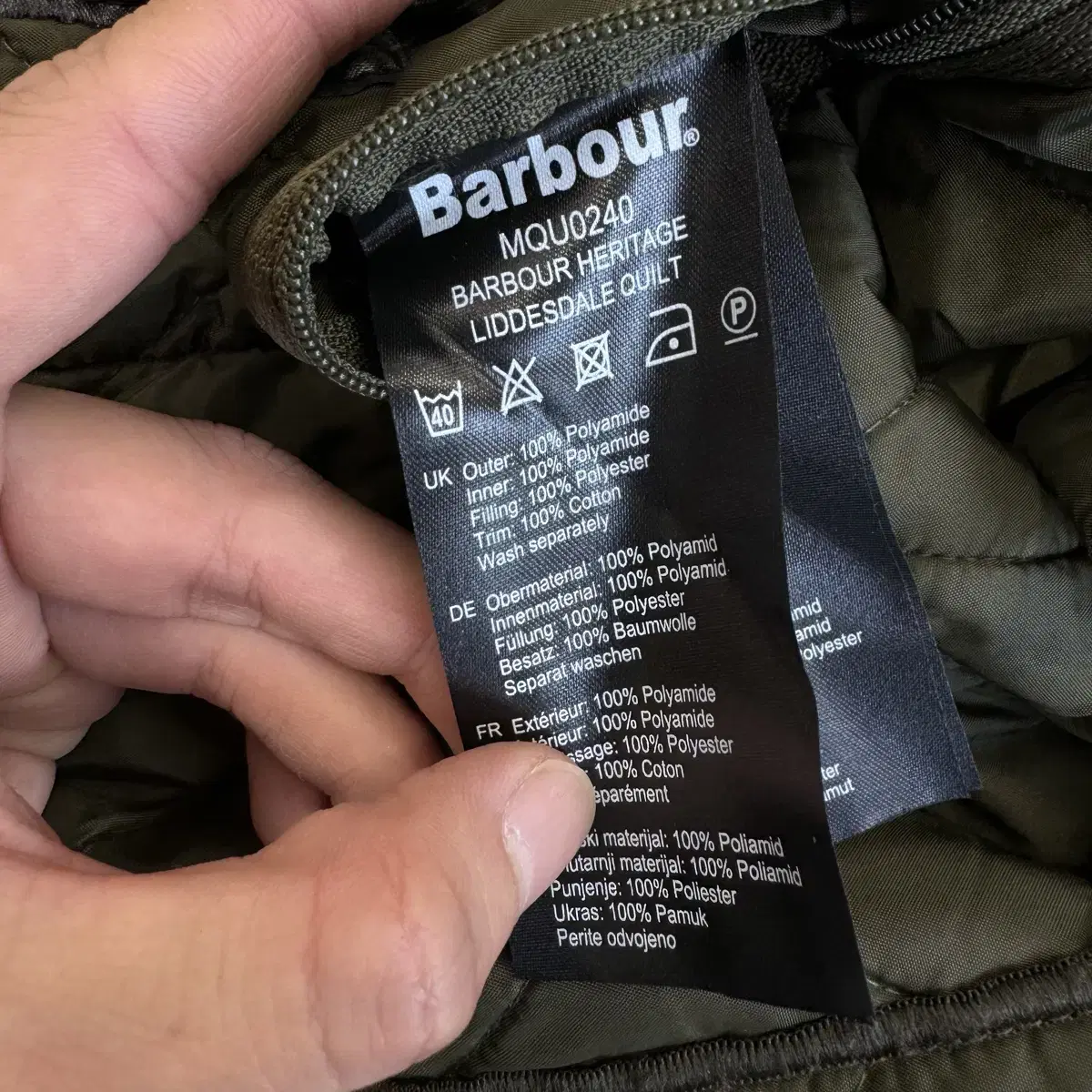 Barbour  바버 리데스데일 퀼팅 자켓