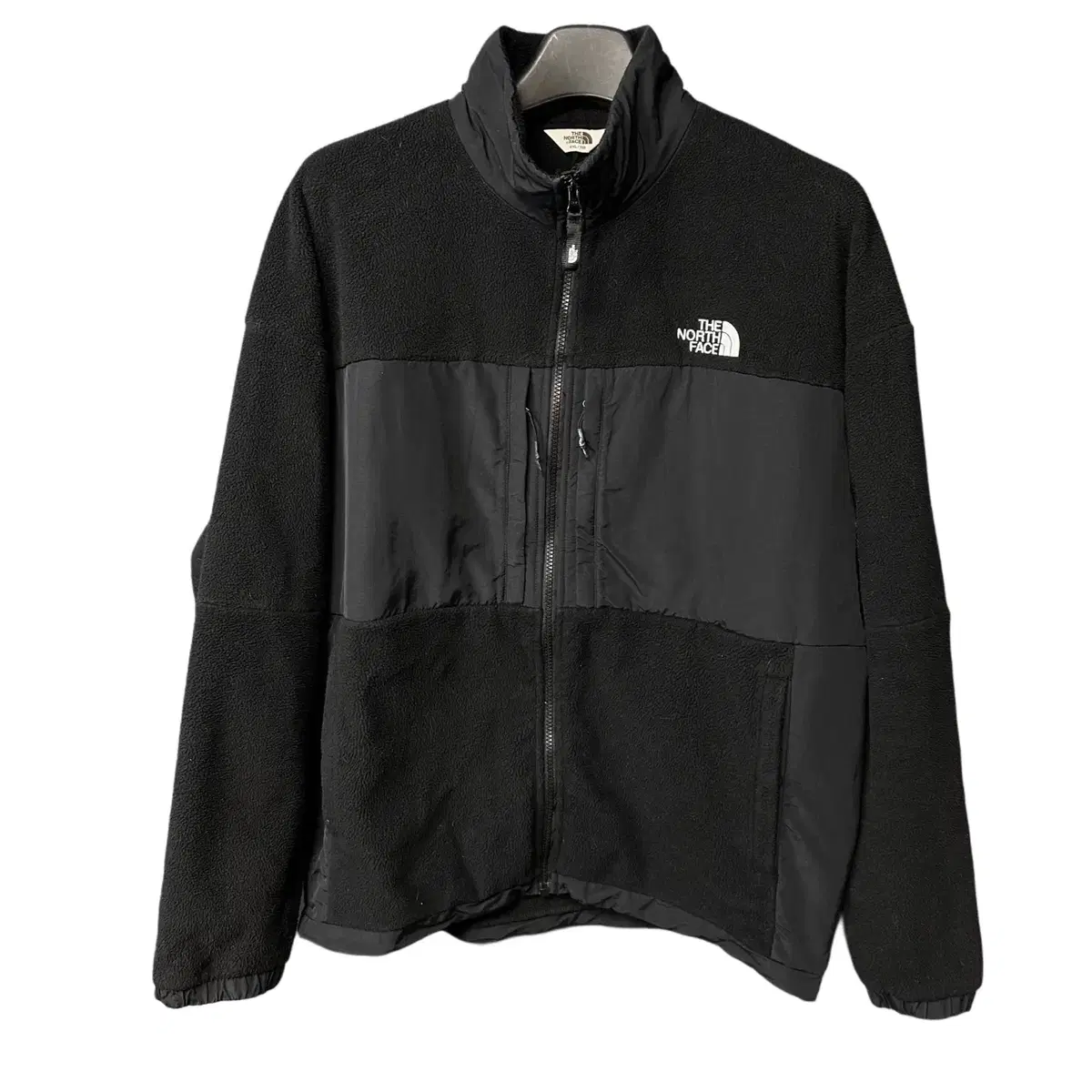 110 The North Face Logo Black Hooded Jacket