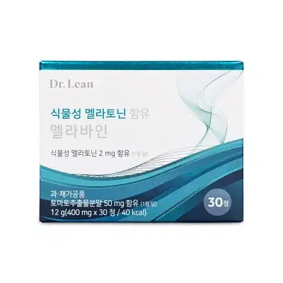 닥터린 식물성 멜라토닌 2mg 함유 멜라바인 400mg  x 30정