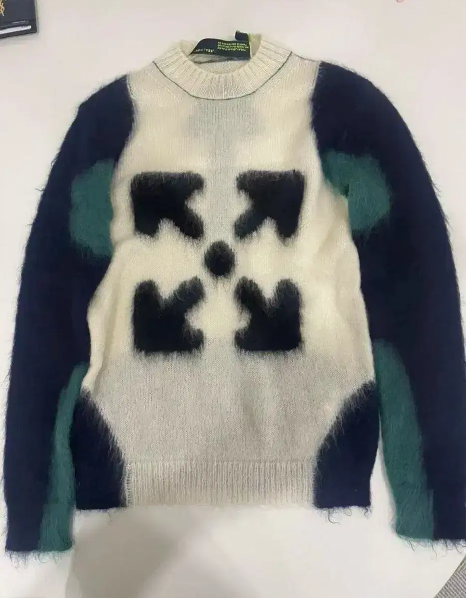 Off-white mohair knit in excellent condition