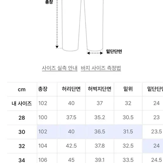 오더아카이브 투턱 와이드 데님팬츠 크림베이지 30