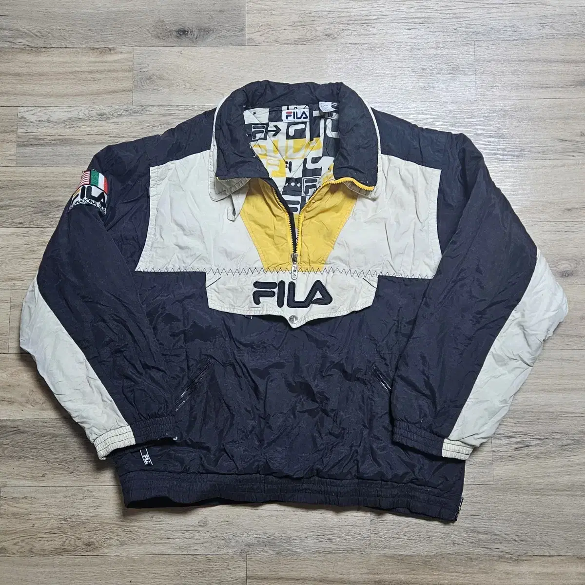 Vintage FILA Wheela Winter Anorak Hockey Jumpers Ski Jumpers