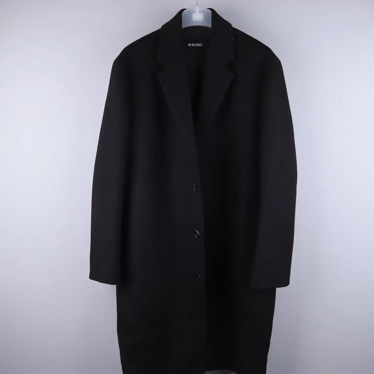 Insilence Wool and Cashmere Coat Black (L)