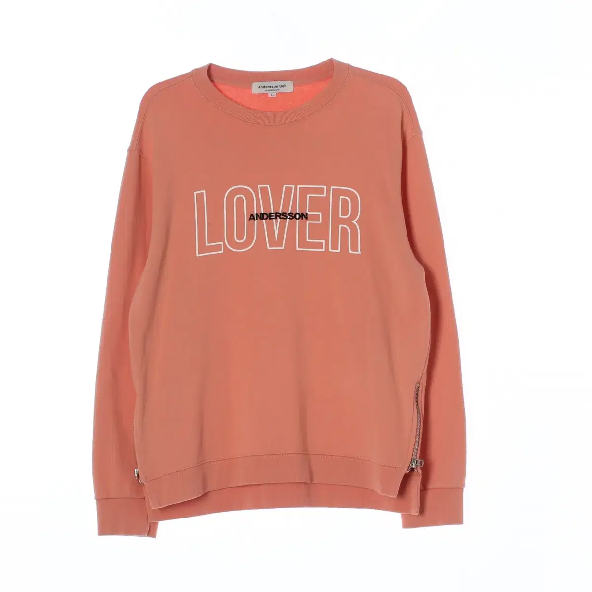 [L]Anderson Belle Coral LOVER Man-to-Man Sweatshirt