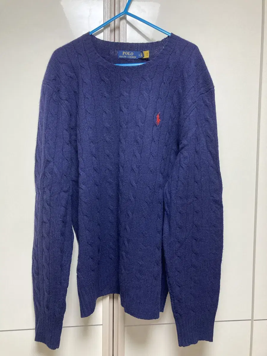 Polo Cashmere Wool Knit Navy L