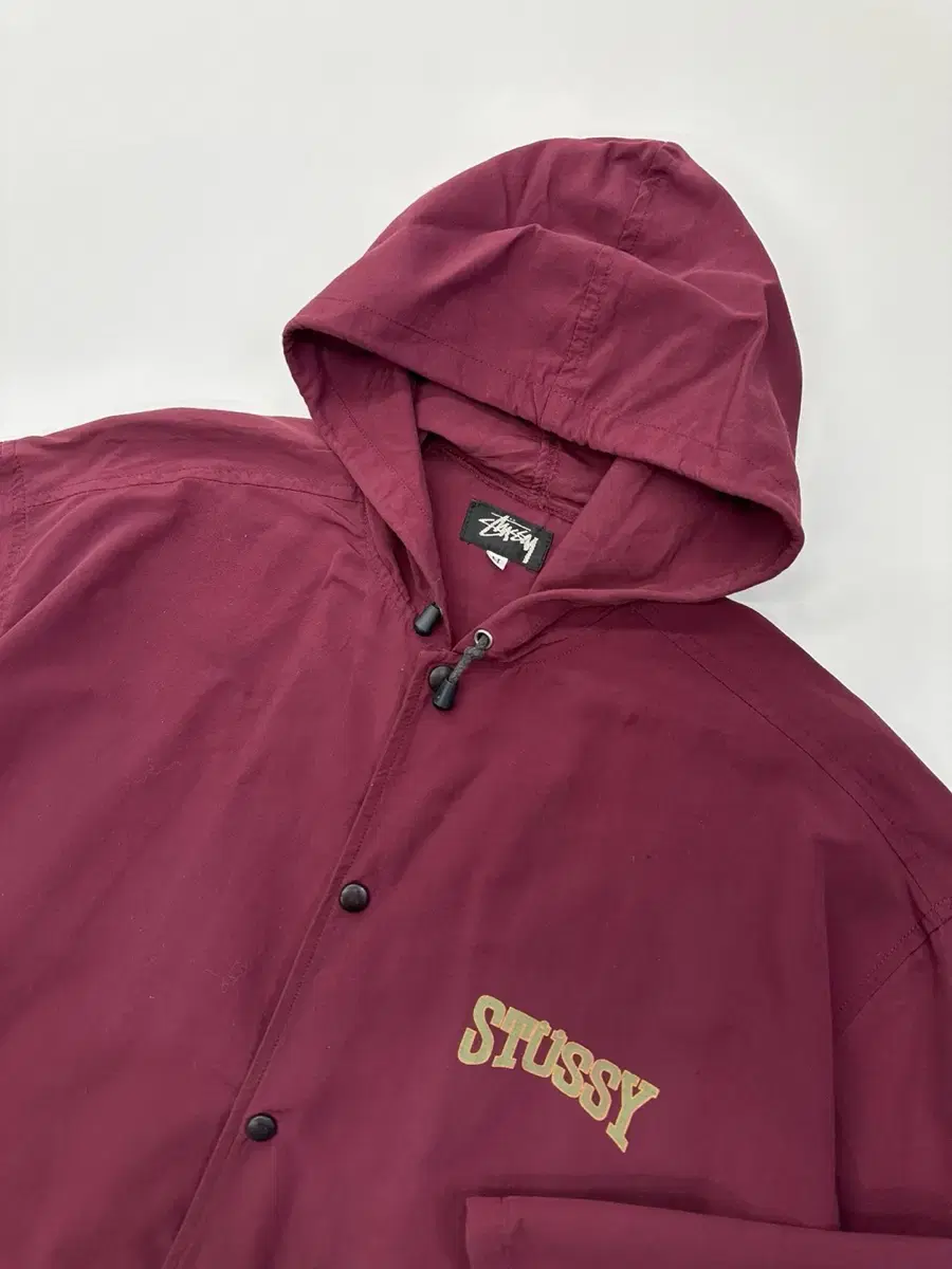 STUSSY Stussy 80s Burgundy Coach Jacket