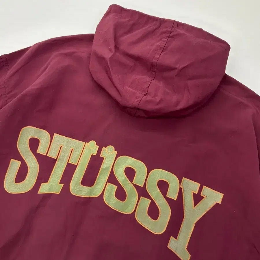 STUSSY 스투시 80s 버건디 코치 자켓