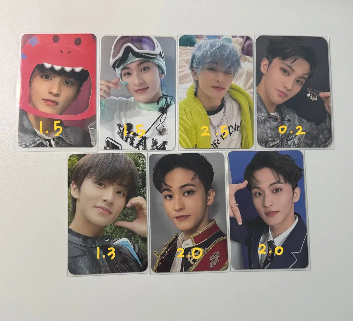 Transferring marks photocards