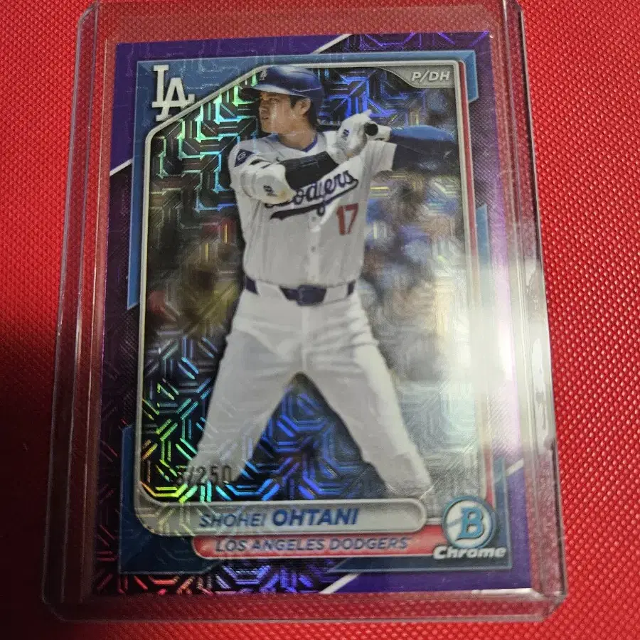 오타니 250장 한정 2024 Bowman Chrome 퍼플 모조리플렉터