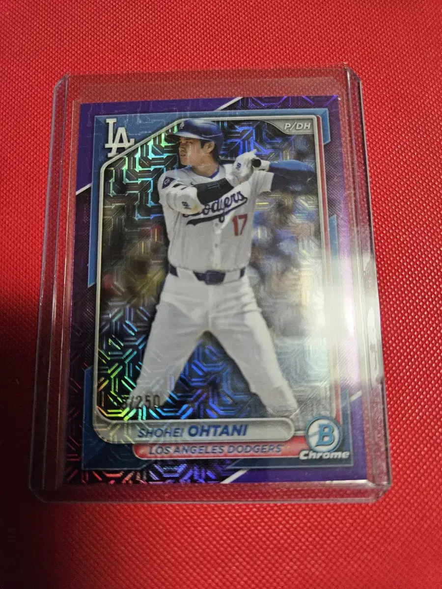 오타니 250장 한정 2024 Bowman Chrome 퍼플 모조리플렉터