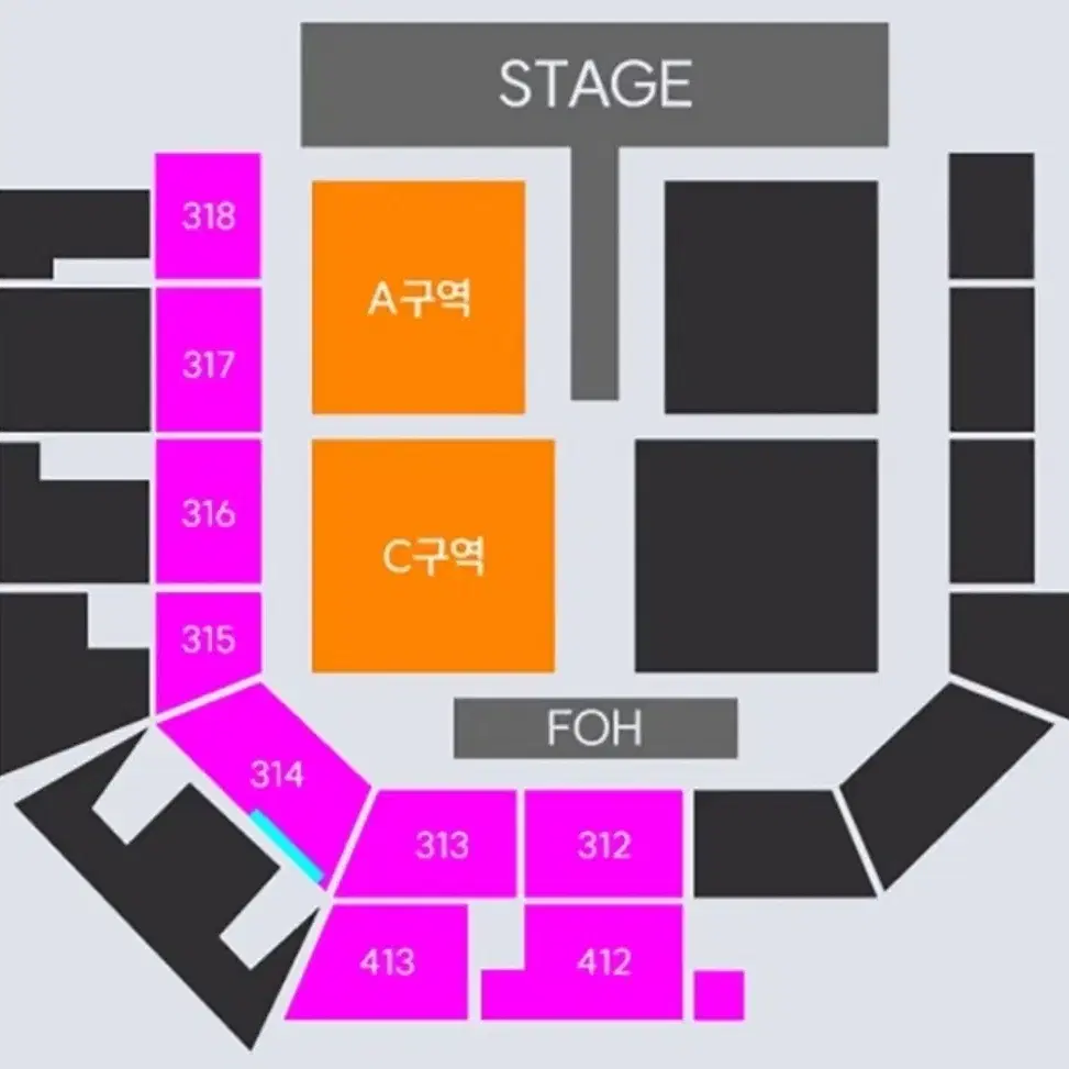 요아소비 콘서트 일요일 A구역 8xx번 양도