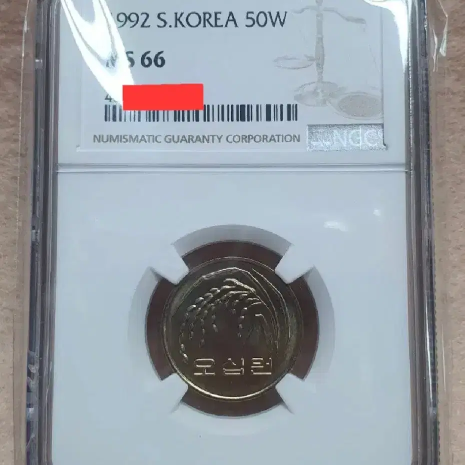 1992년 50주 NGC MS 66