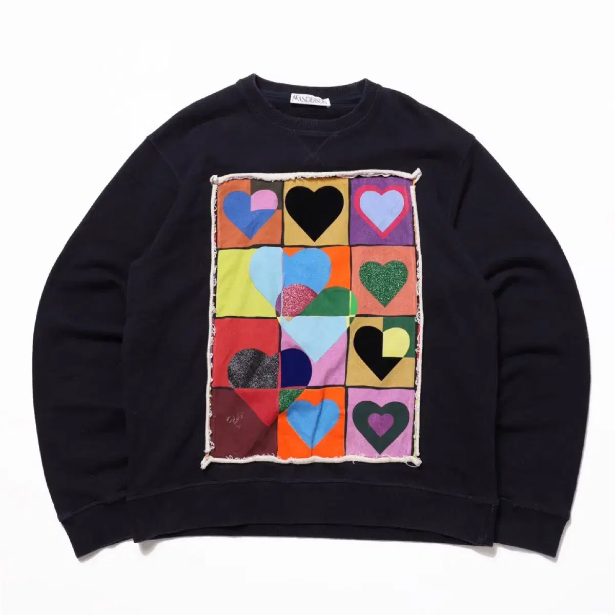 JW ANDERSON Heart Grid Sweatshirt