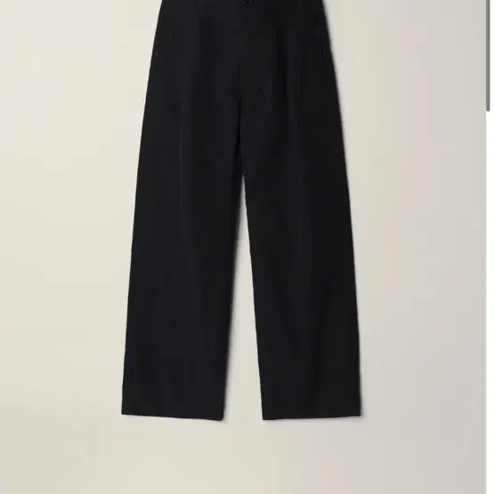 ee 누마레 DOUBLE WAIST COTTON TROUSER BLACK