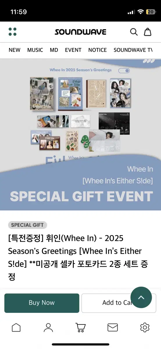 Below cost wheein Sell 2025 Season's Greetings