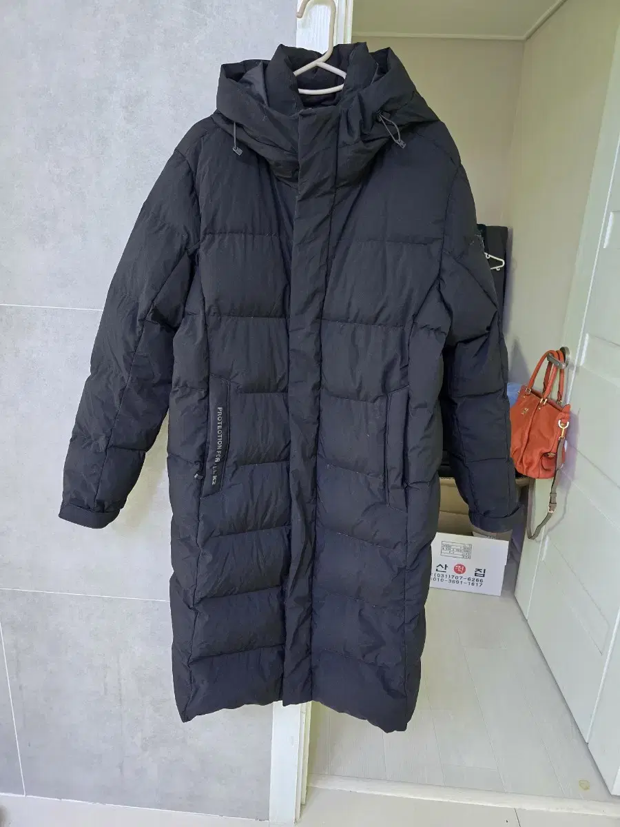 K2 Genuine new black goose down long puffer 95 size unisex free shipping