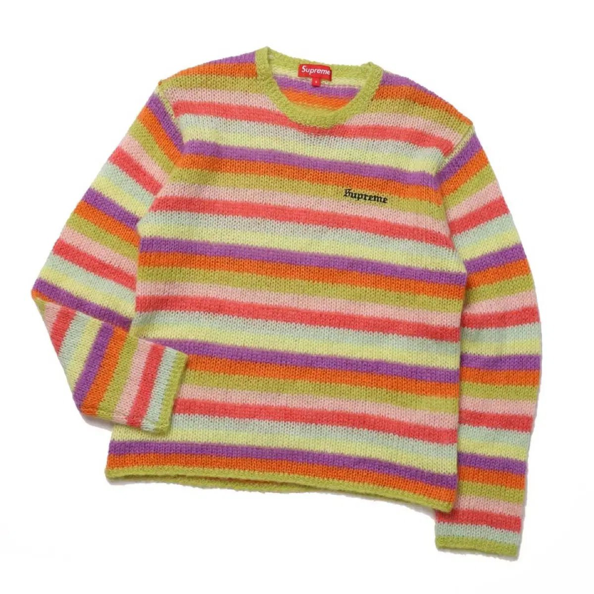 19AW Supreme Stripe Mohair Knit