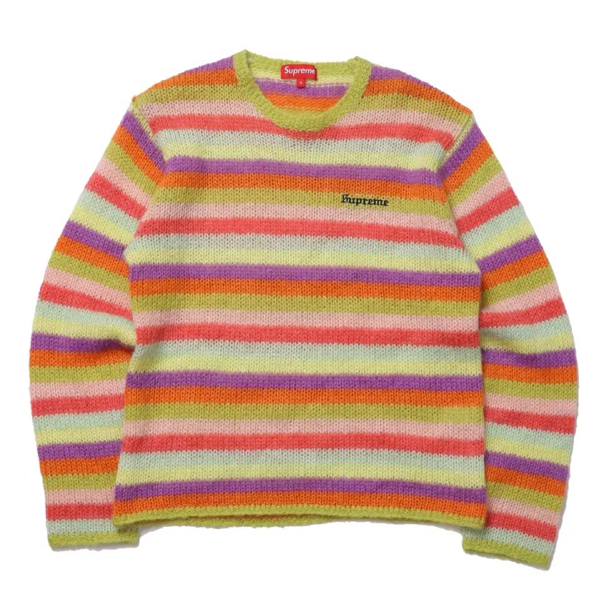 19AW Supreme Stripe Mohair Knit