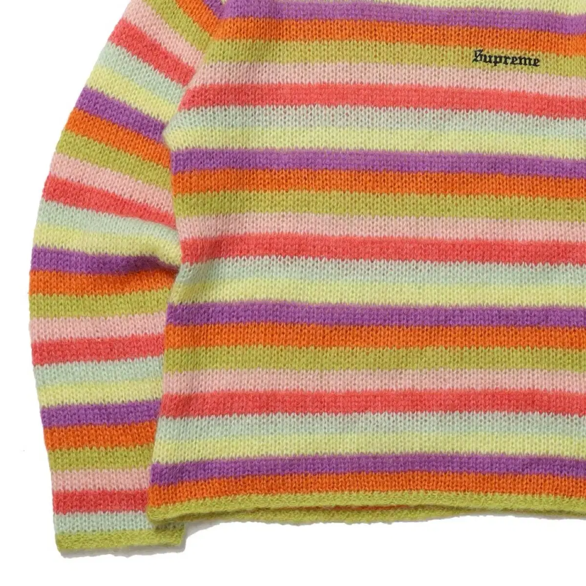 19AW Supreme Stripe Mohair Knit