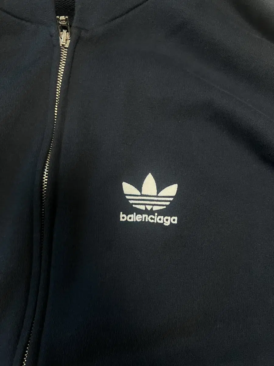 Balenciaga Adidas Small Fit Hooded Zip-Up Navy (XL)