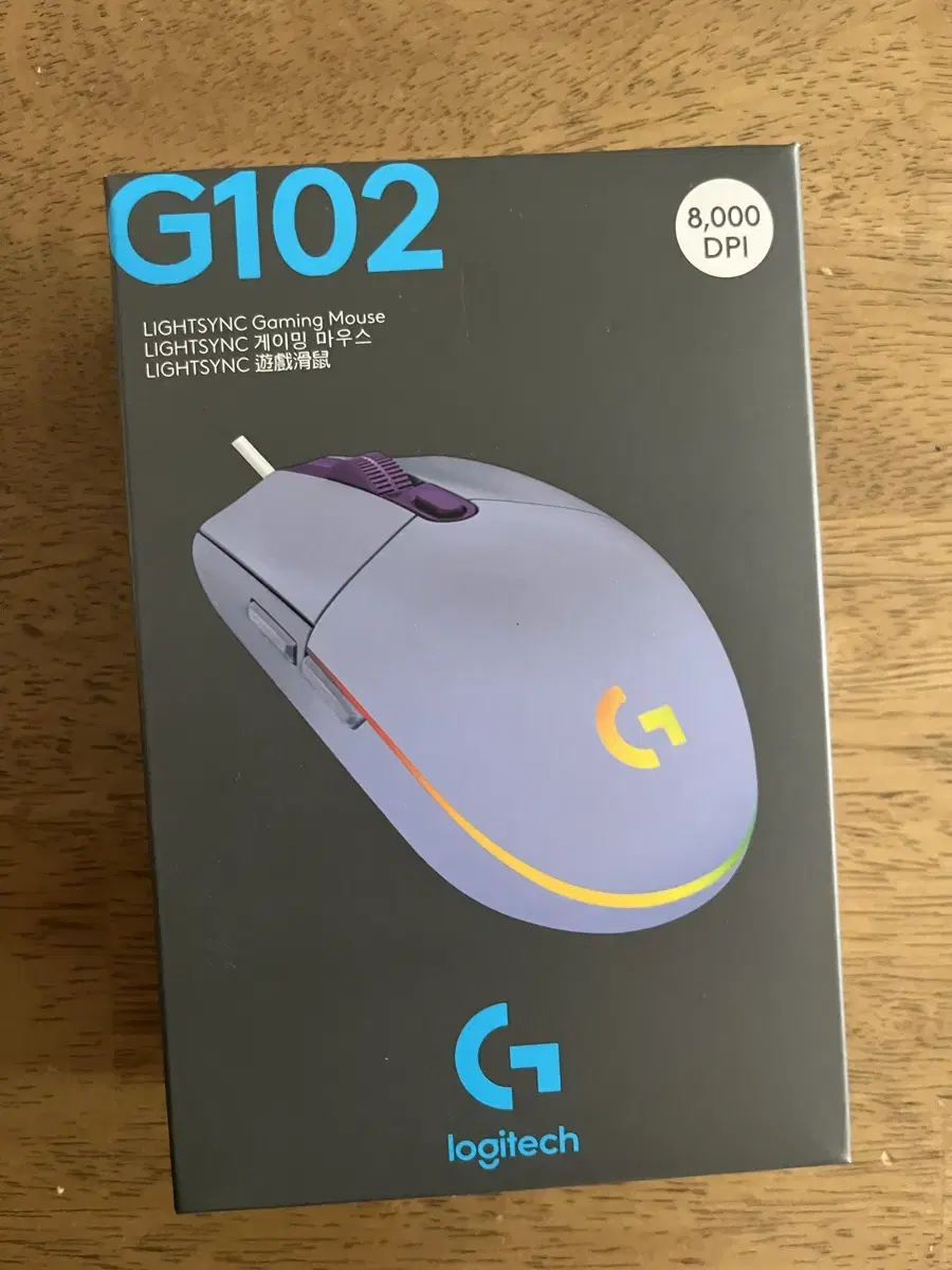 로지텍 G102 미개봉 새상품