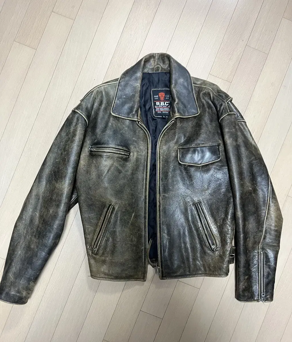 RBCSingle Leather Leather Jacket