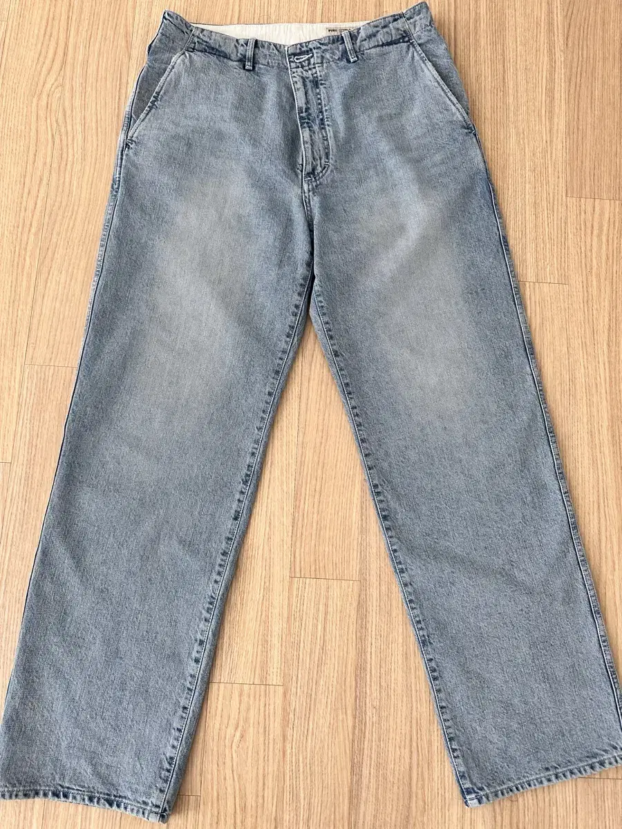 Pottery One Wash Wide Denim Light Bloo Size 4