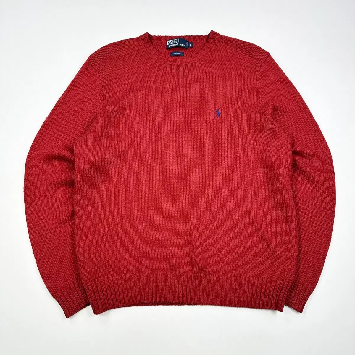 (L) Polo Ralph Lauren Classic Pony Cotton Knit