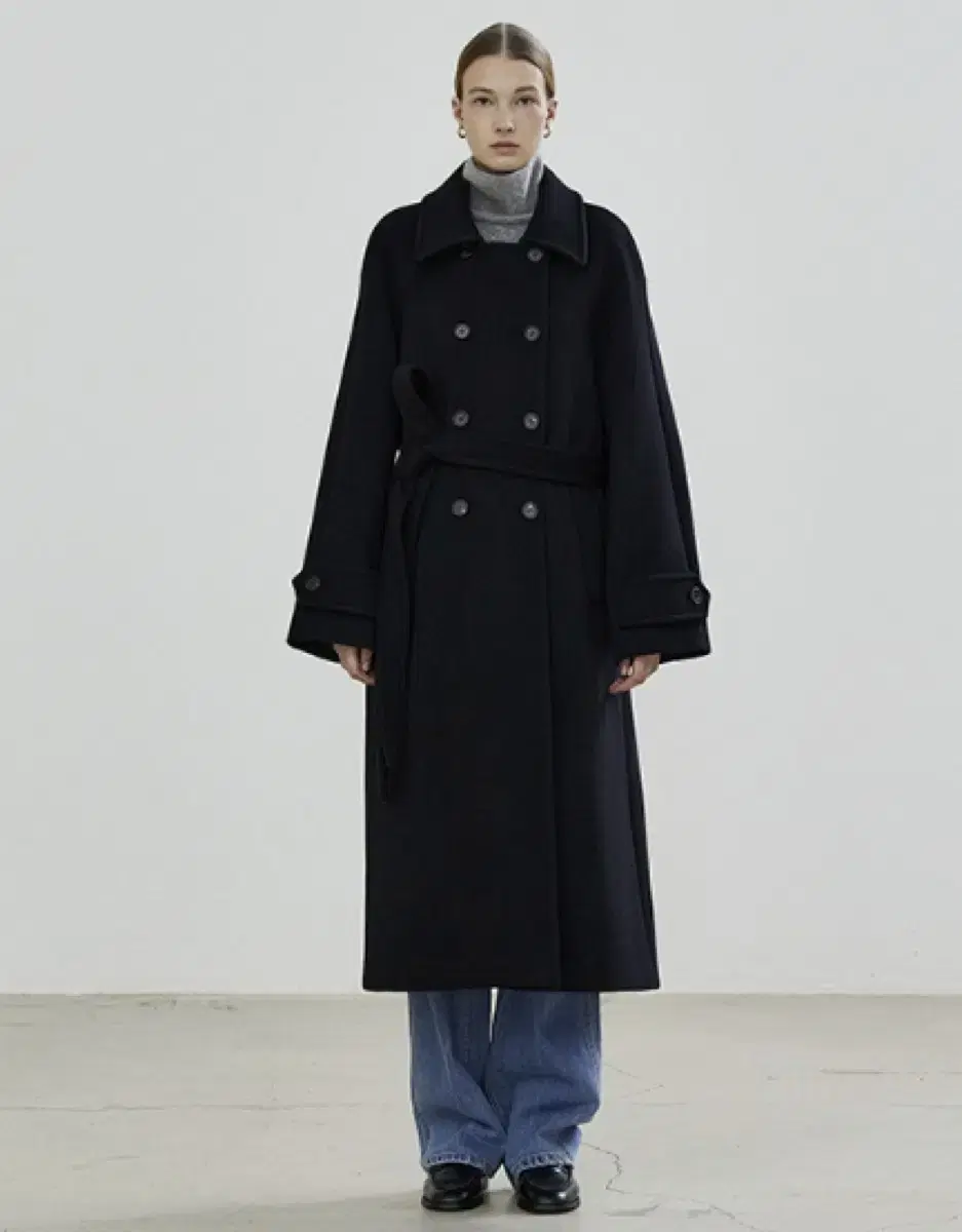 노티아DOUBLE BREASTED BALMACAAN COAT