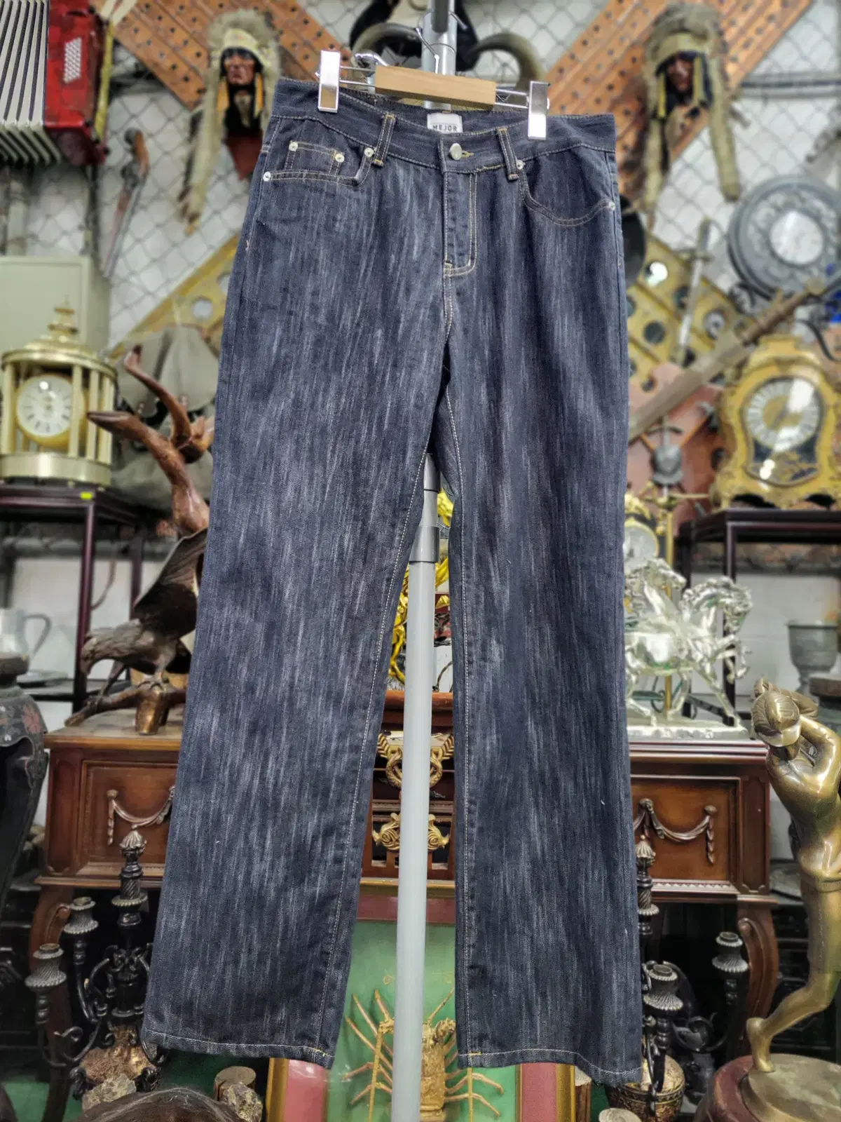 [MEJOR] raw denim date jeans M/48 vintage jeans salvage jeans