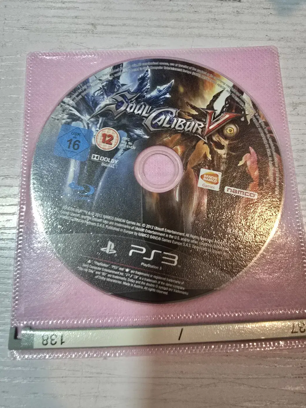 ps3/플스3 소울칼리버5 영어자막 알시디