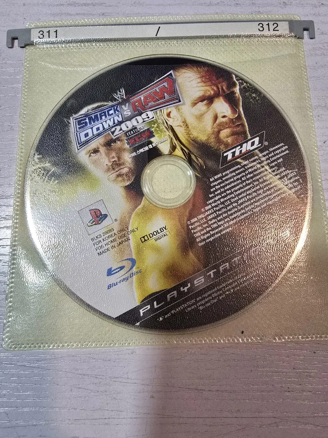 ps3/플스3 스맥다운vs로우 2009 알시디