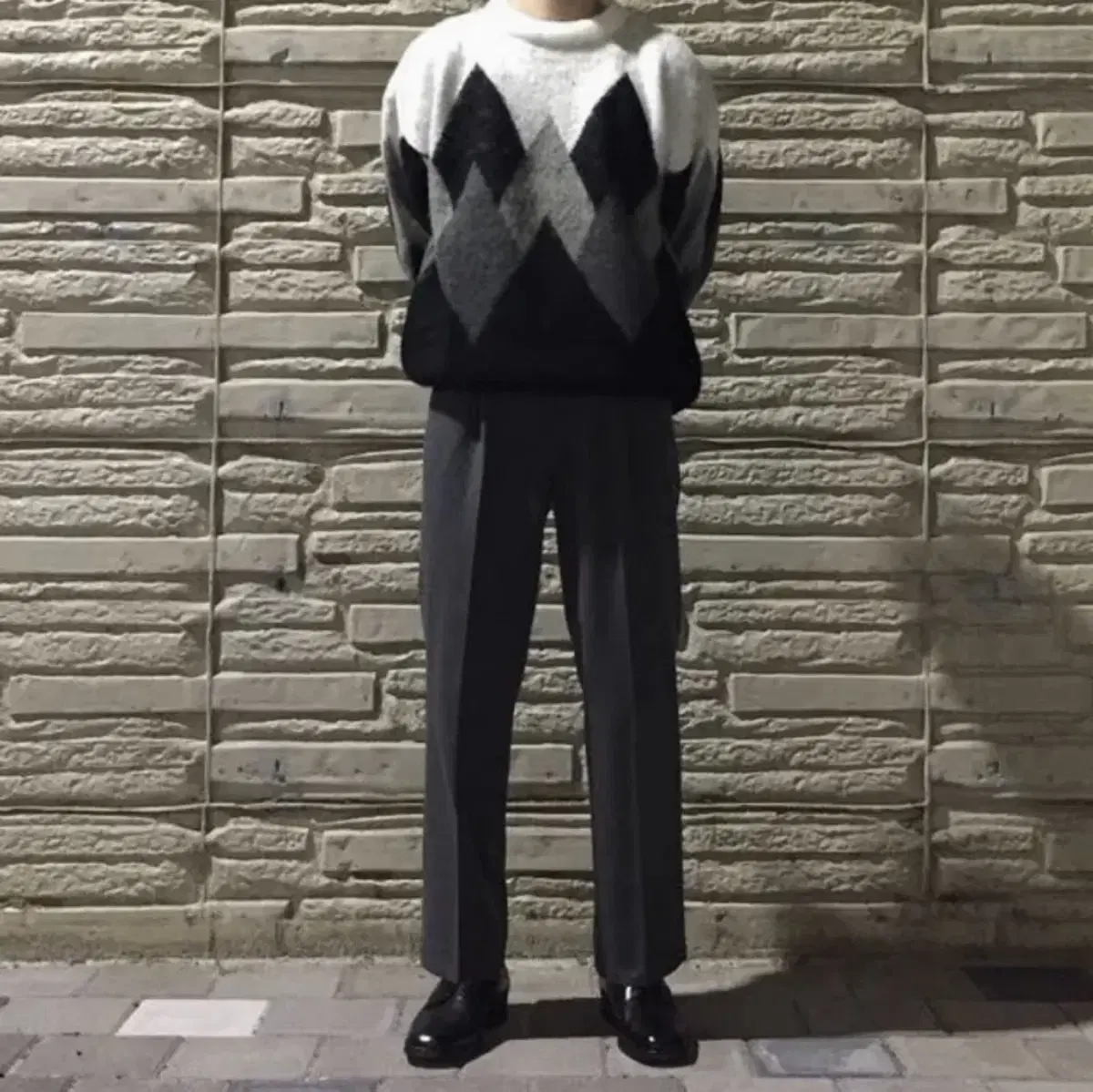 Knitted Argyle Knit