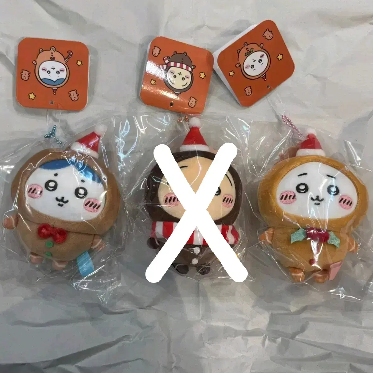 Chiikawa Gingerbread Man Christmas mascot Usagi Hachiware 2024