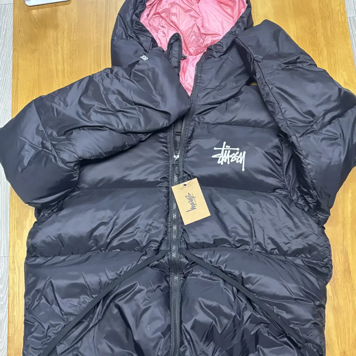 스투시 마이크로 립스탑 다운파카 블랙Stussy Micro Ripstop