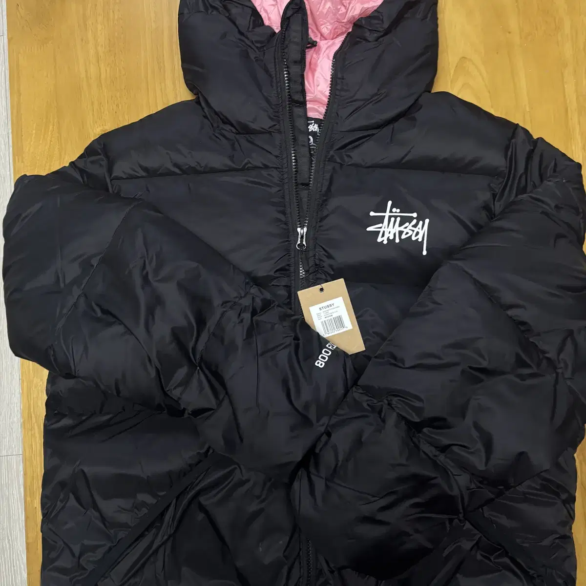 스투시 마이크로 립스탑 다운파카 블랙Stussy Micro Ripstop