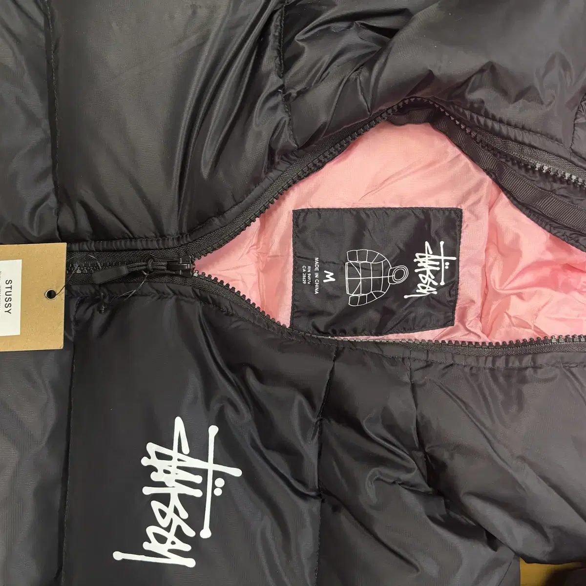 스투시 마이크로 립스탑 다운파카 블랙Stussy Micro Ripstop