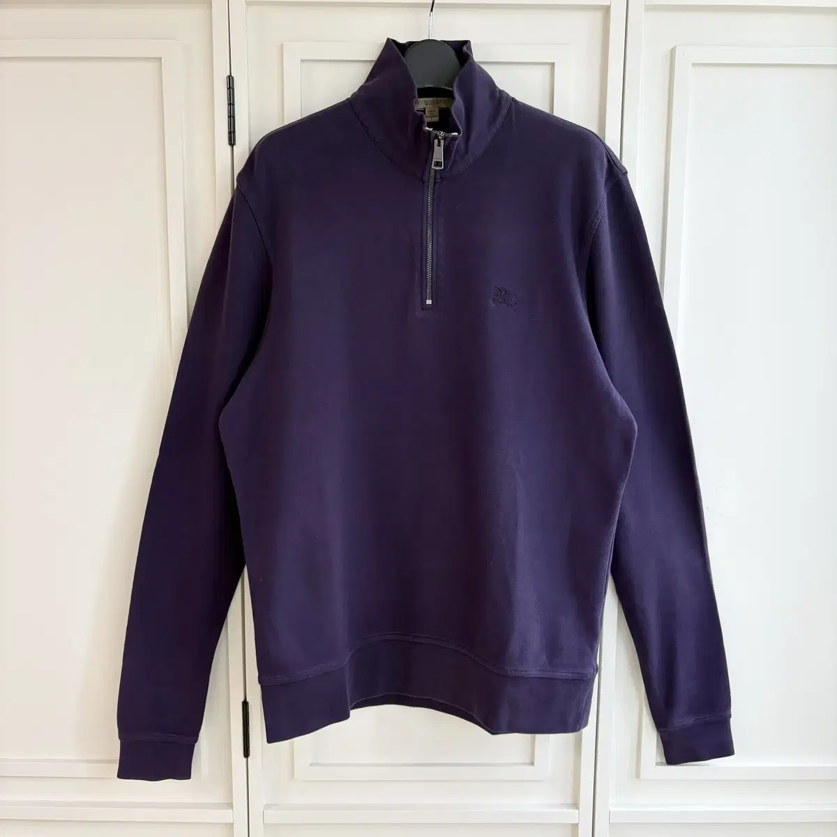 Burberry Dark Purple Vahn Zip-up Knit CK8438