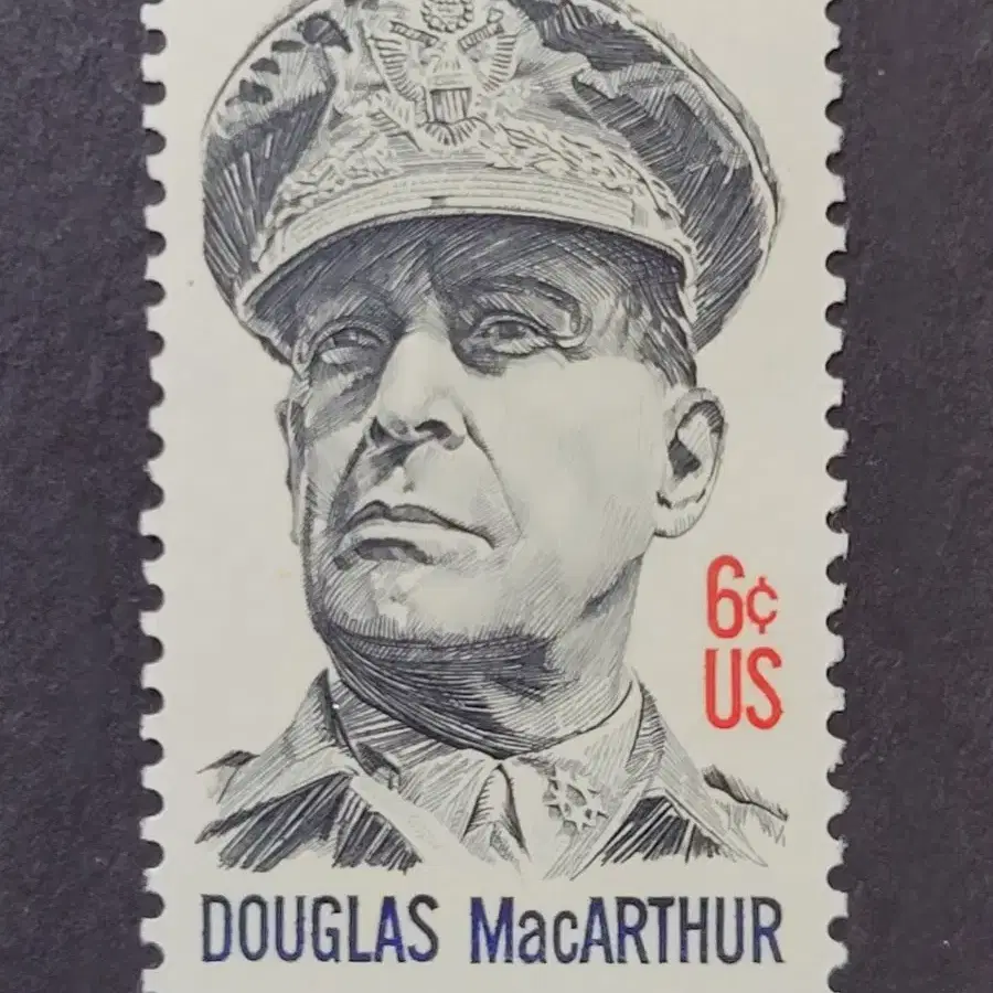 (미국우표)1971년 맥아더장군 기념우표 DOUGLAS MacARTHUR