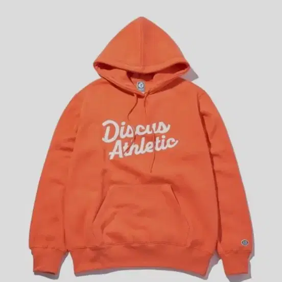 (m)디스커스애슬레틱 Fleece Cursive Hoodie Orange