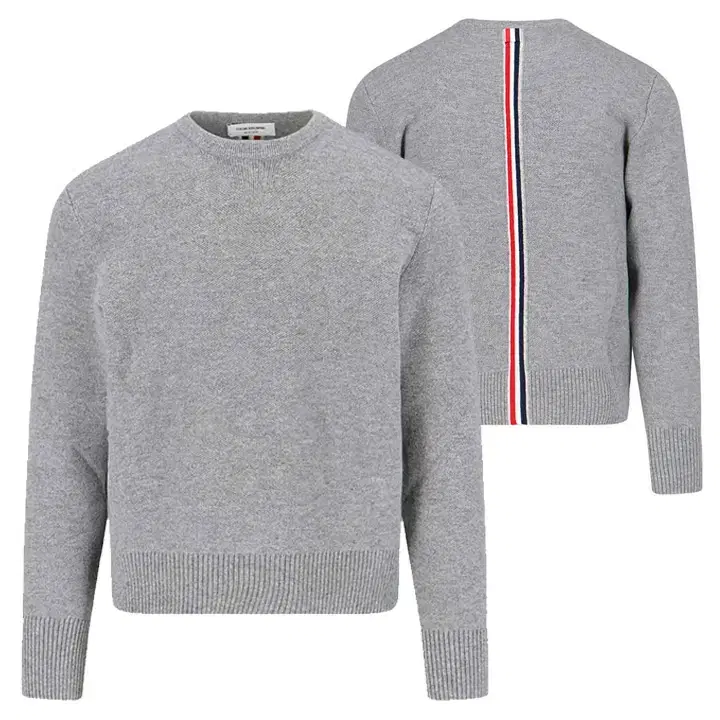 [Thom Browne]24FW White Three-Wire Wool Knit MKA518A Y1029 055