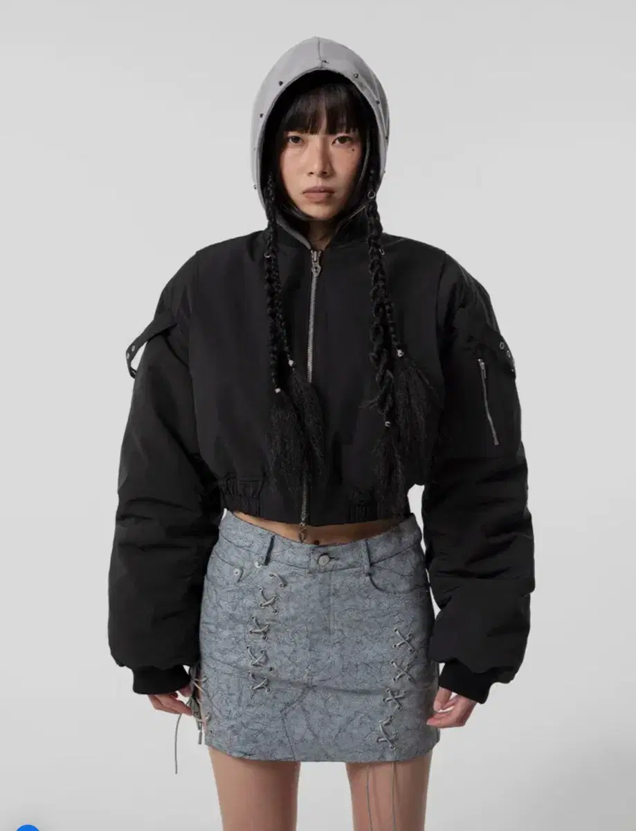 Leey shirring bomber jacket 봄버자켓 블랙