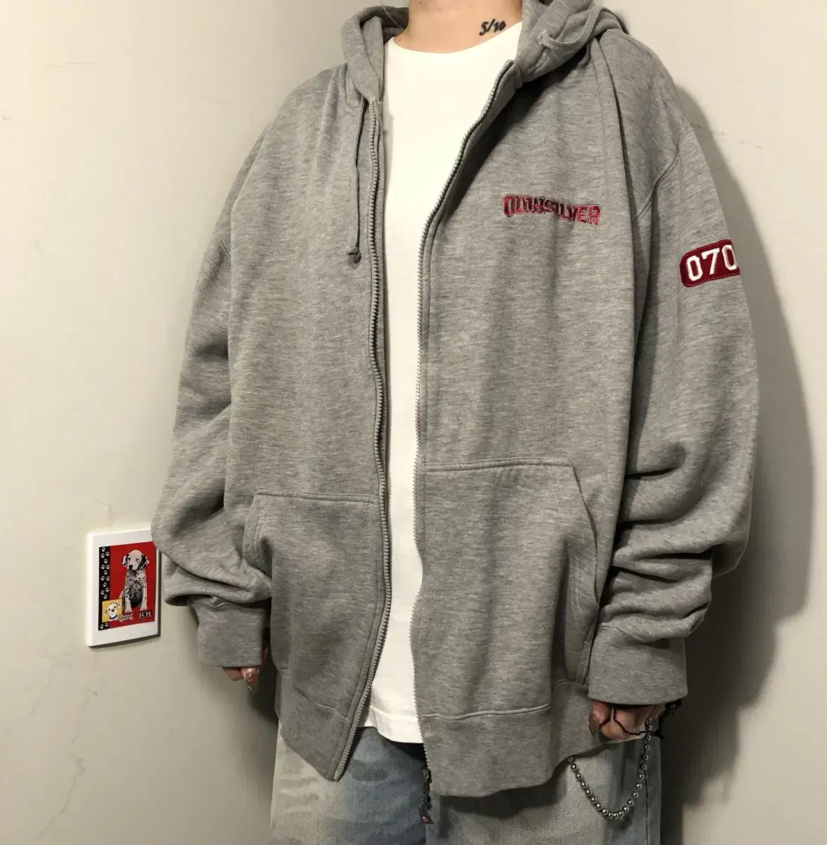 Quicksilver 90's Old School Hoodie Zip Up