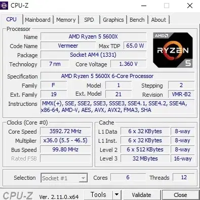 5600X / 1660 Super 컴퓨터