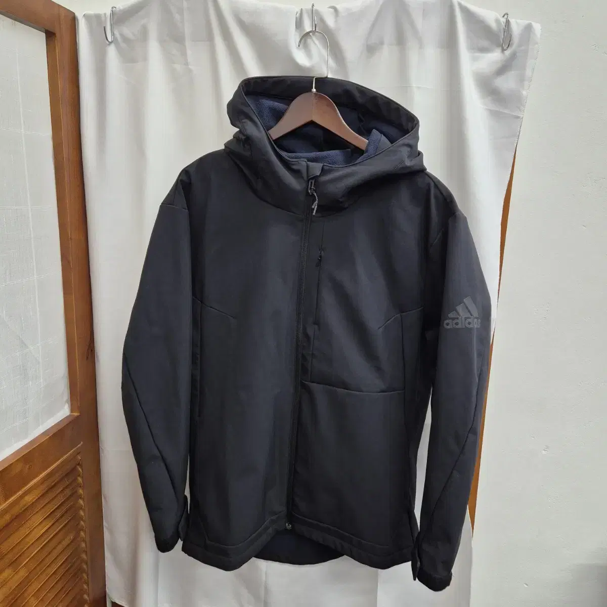 adidas Brushed Hooded Zip-up Jacket 115