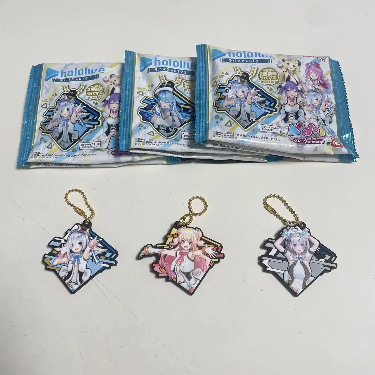 HoloLive keyring Rubber Strap Kanata Nene Noel Stereoscopic Keyring