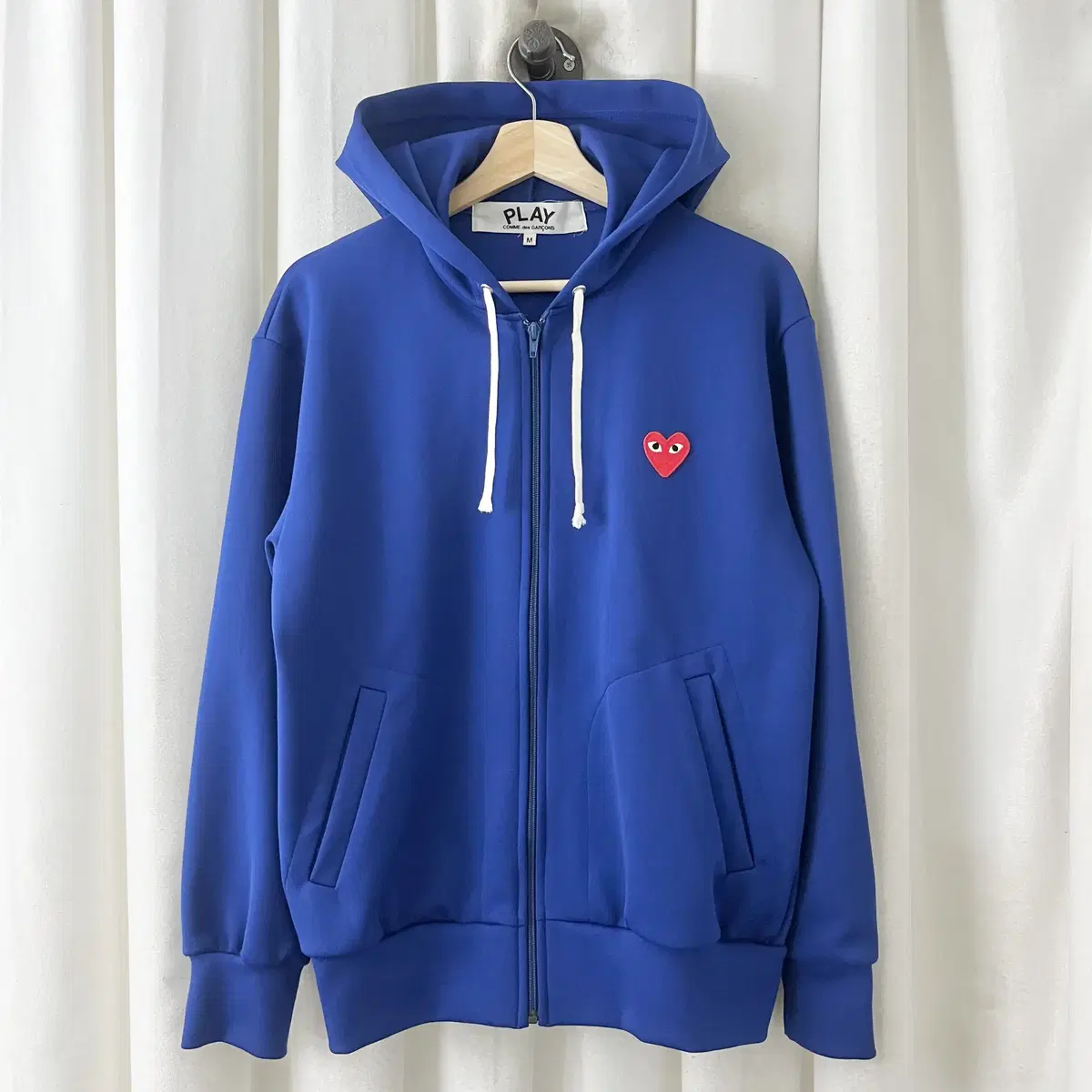 Play Comme des Garçons bloo Hearts and Pen Hood Zip Up